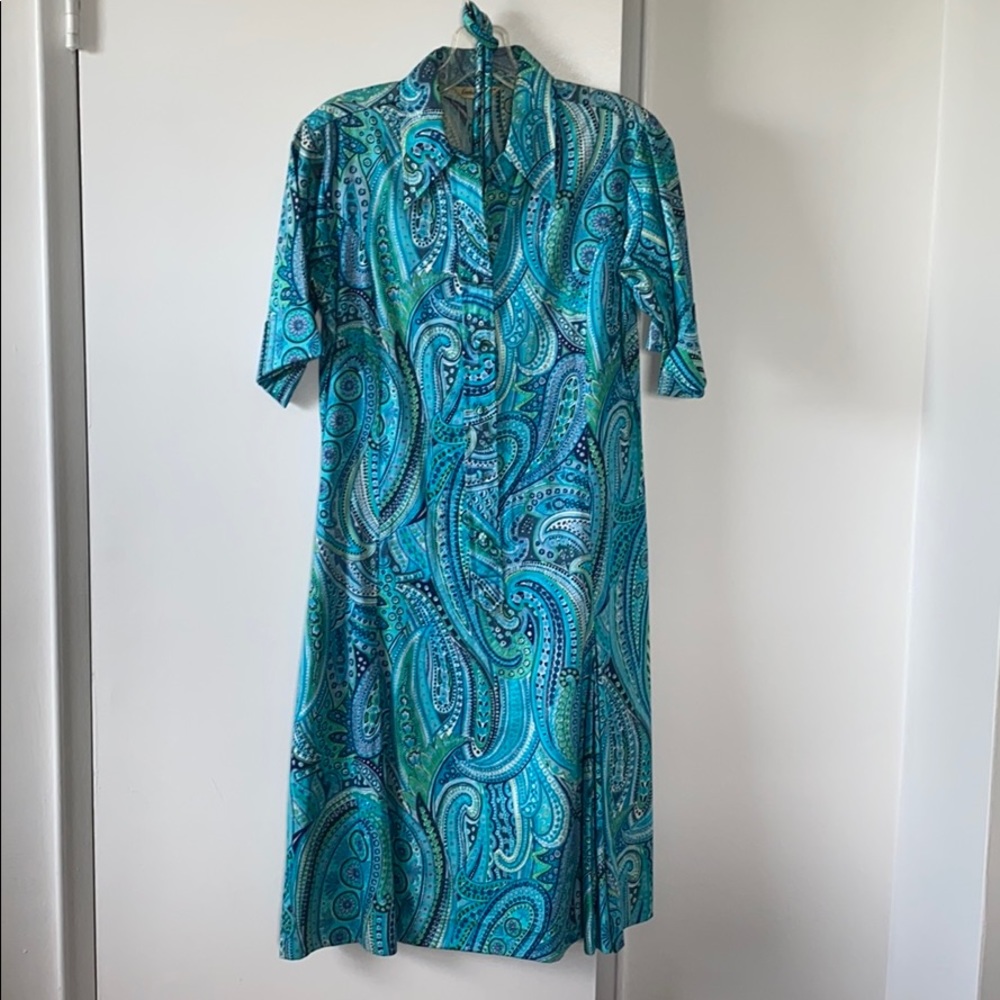 Paisley Pleated Summer Dress